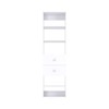 HOMLUX Custom Closet System Clothes Shoes Storage w/2-Flat Drawer & 5-Shelf Tower Unit,White - 4 of 4