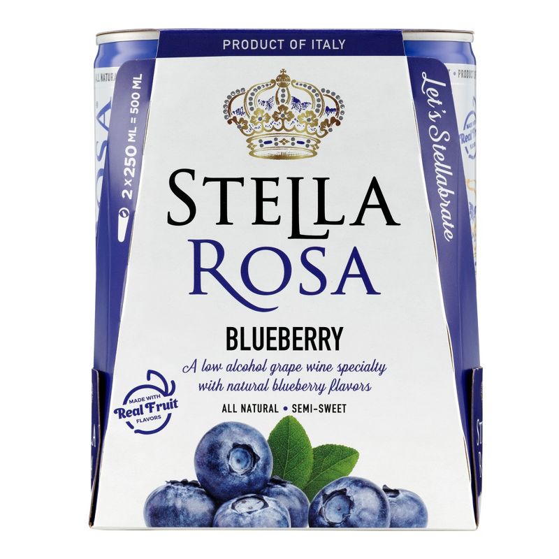 Stella Rosa Blueberry Wine - 2pk/250ml Cans, 1 of 16