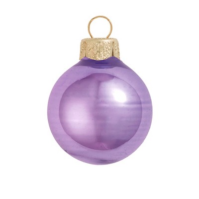 Northlight 8ct Shiny Glass Ball Christmas Ornament Set 3.25" - Lavender Purple