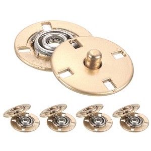 Unique Bargains Alloy Invisible Durable High Hardness Buckle Fasteners Press Studs Buttons 5 Pcs - 1 of 4