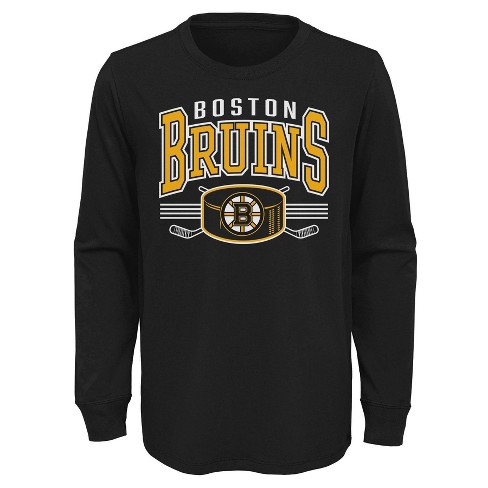 Nhl Boston Bruins Girls' Long Sleeve Poly Fleece Hooded Sweatshirt - S :  Target
