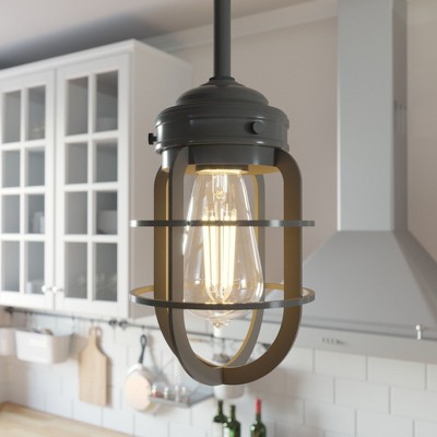 Hunter Fans 5.5" Starklake Mini Pendant Light Noble Bronze Finish