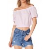 Women's Off Shoulder Top - bobi - 2 of 4