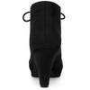 Allegra K Women's Lace Up Platform Chunky Heels Ankle Booties - 4 of 4