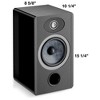 Focal Vestia No1 2-Way Bookshelf Loudspeaker finished in Black - Sold as a Pair - 4 of 4