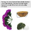 GAOMON 2 Set Artificial Outdoor Bougainvillea Flowers with Brown Basket, Artificial Hanging Flowers Plant - 3 of 4
