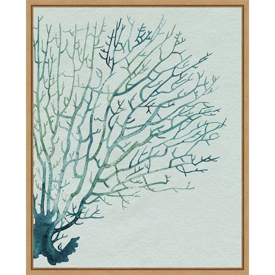 Amanti Art 23"x28" Seaglass Shadow I by Grace Popp Framed Canvas Wall Art Print