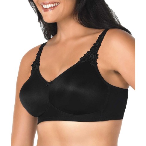 Smart & Sexy Women's Comfort Cotton Scoop Neck Unlined Underwire Bra Black  Hue 44DD