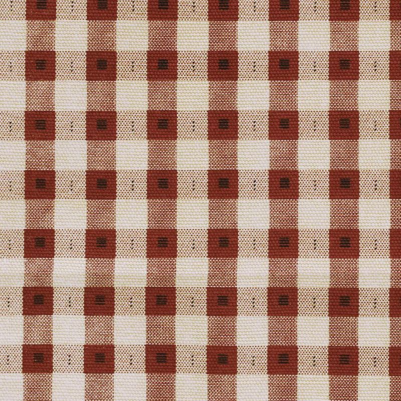 Thermalogic Checkmate Energy Efficient Room Darkening Mini Check Pattern Pole Top Curtain Panel Pair Burgundy, 5 of 6