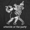 Mens Afterlife Of The Party T Shirt Funny Halloween Party Dancing Skeleton Tee For Guys - Crazy Dog Men's T Shirt - 2 of 4