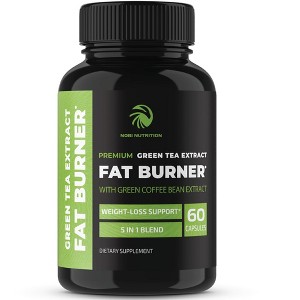 Green Tea Fat Burner, Nobi Nutrition, Weight Loss Pills, 60 or 120ct - 1 of 4
