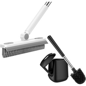 SetSail Grout Cleaner Brush with Long Handle & Toilet Brush and Holder - 1 of 3