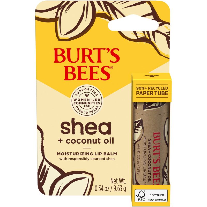 Burt&#39;s Bees Shea + Coconut Oil Paper Tube Lip Balm - 0.34oz, 5 of 17