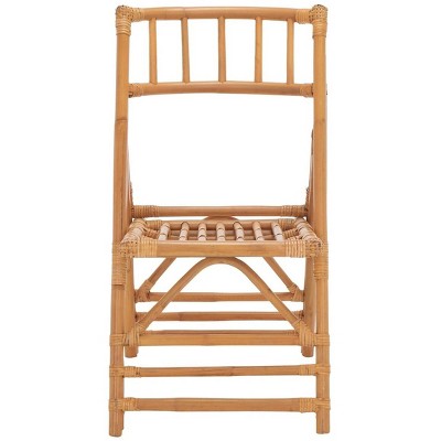 Maja Rattan Folding Accent Chair (set Of 2) - Honey - Safavieh : Target