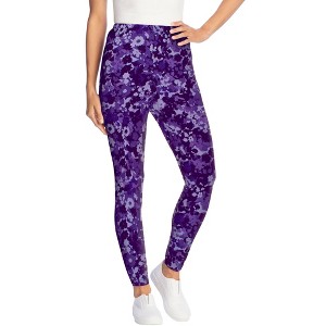 Woman Within Petite Stretch Cotton Cozy Legging - 1 of 4