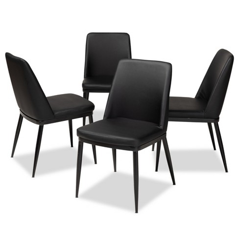 Target faux best sale leather dining chairs