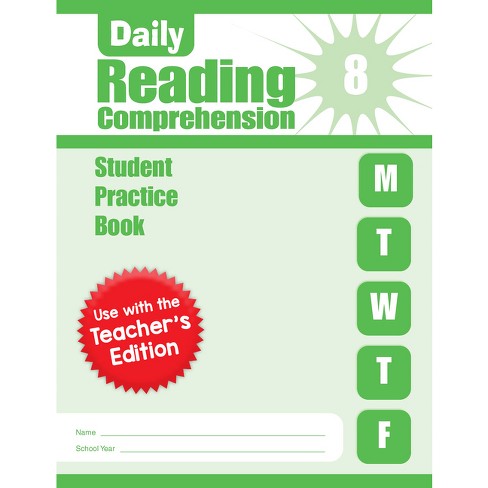 Daily Reading Comprehension, Grade 8 Student Edition Workbook - by  Evan-Moor Educational Publishers (Paperback) - image 1 of 1