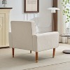 Sapphtopaz 1pc Accent Chair with Tufted Back Lounge Chair Living Room Chair Comfy Chair for Living Room Bedroom Studio - 2 of 4