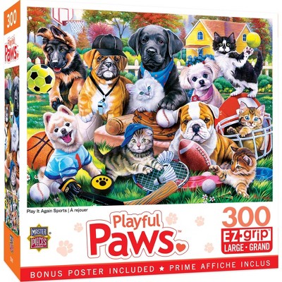 Masterpieces 300 Piece Ez Grip Puzzle - Play It Again Sports - 18"x24 ...