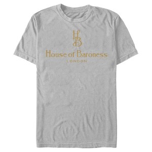 Men's Cruella House of Baroness London Logo Gold T-Shirt - 1 of 4