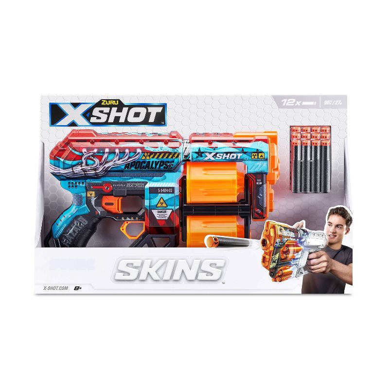 X-Shot SKINS Dread Dart Blaster - Apocalypse by ZURU, 3 of 10