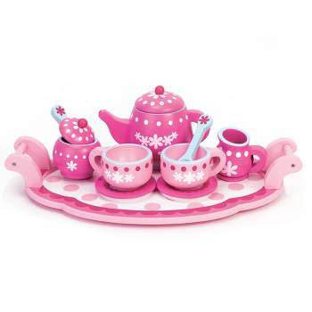 Sophia’s 10 Piece Wooden Tea Party Set, Pink
