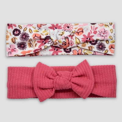 Image of Carter's Just One You®️ Baby Girls' 2pk Berry Sweet Headwrap