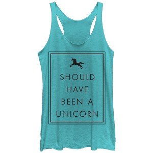 Women's Lost Gods Should Have Been a Unicorn Racerback Tank Top - 1 of 3