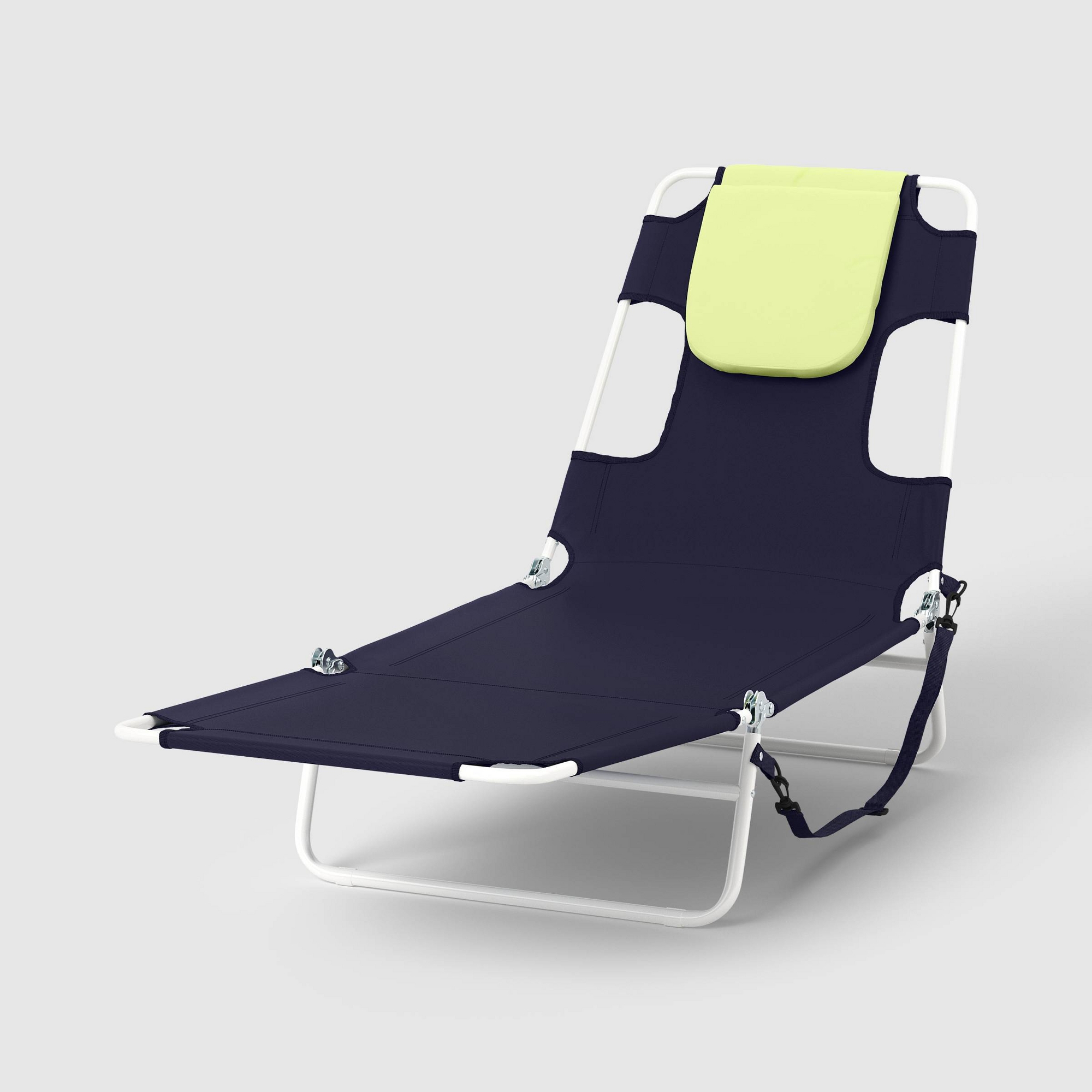 Folding Beach Tanning Chair Navy - Room Essentials™