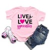 The Juniper Shop Live Love Gymnastics Toddler Short Sleeve Tee - 3 of 4