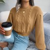 Women's Knit Sweater Long Sleeve Ribbed Pullover Crewneck Top - 4 of 4