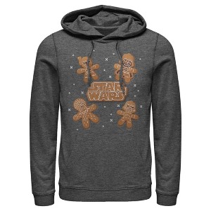 Men's Star Wars: Empire Strikes Back Christmas Gingerbread Characters Pull Over Hoodie - 1 of 4