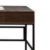Royal Hampton Writing Desk with Lift Top Storage and USB Plugin, Brown - 3 of 4