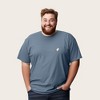 Dalix Ghost Embroidered Soft Cotton Short Sleeve T Shirt Mens - 3 of 4