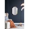 Vynxaria 19.7" x 36" Champagne Gold Decorative Wall Mirror with Notched Edges - 4 of 4