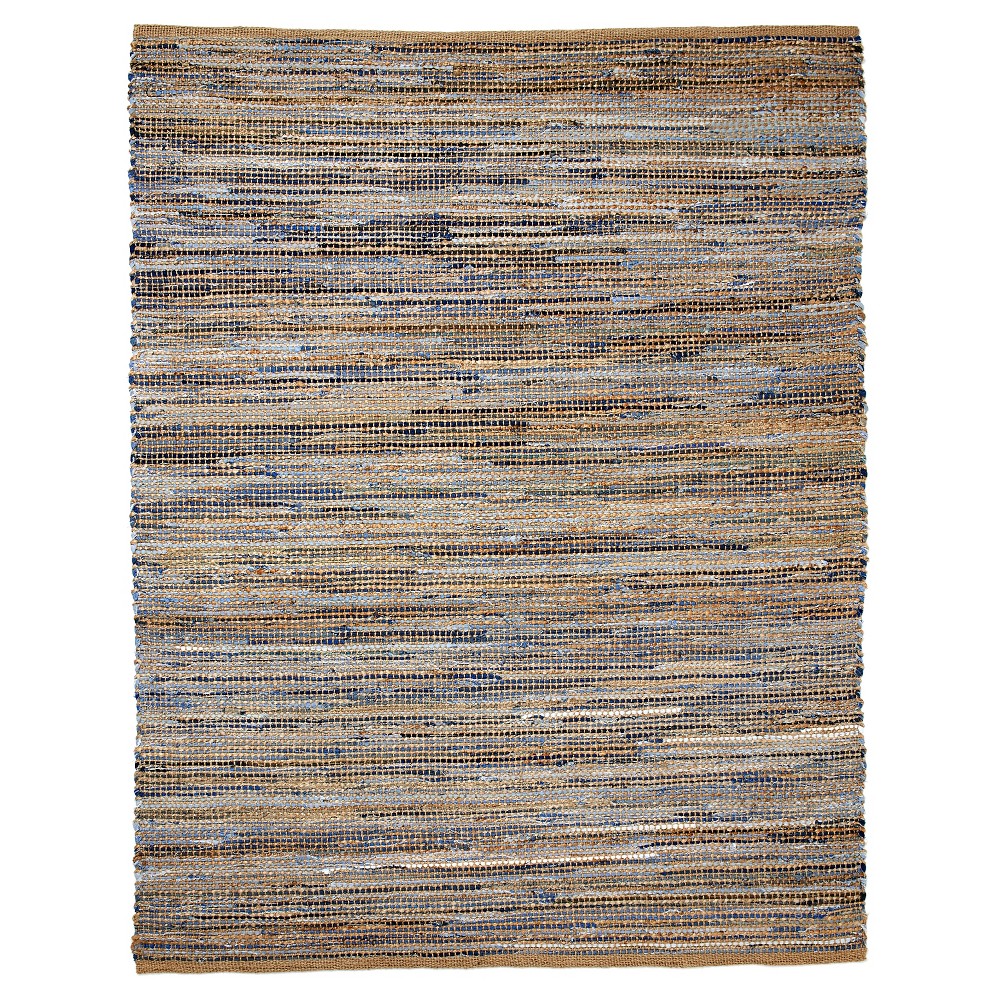 Anji Mountain American Graffiti Denim & Jute Rug (5'x8')