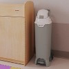 Foundations Pro Hands Free Tall Diaper Pail - Durable & Odorless Diaper Disposal, Holds up to 60 Newborn Diapers, Refill With Any Bags - Gray - 3 of 4