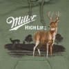 Mens Miller High Life Wildlife Deer Green Colorway Hoodie - 2 of 3