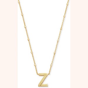 Letter A-Z Pendant Necklace for Women, 14K Gold Plated Fashion Jewelry - 1 of 4