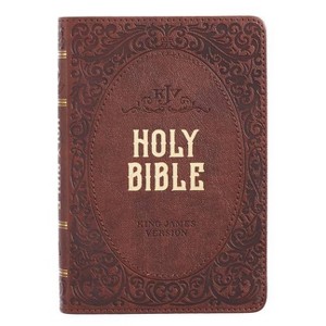 KJV Compact DK Brown - (Leather Bound) - 1 of 1