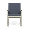 NicBex Rocking Chair with Padded Cushion Accent Chair Glider Rocker Chair with Armrest for Bedroom, Living Room, Gray - 3 of 4