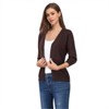 Clearlove Women's 3/4 Sleeve Button Down Sweater Cardigan - 2 of 4