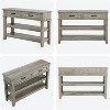 Farmhouse Entryway Console Table ¨C 3-Tier Wooden Sofa Table with 2 Storage Drawers for Hallway, Living Room and Entryway - 2 of 4