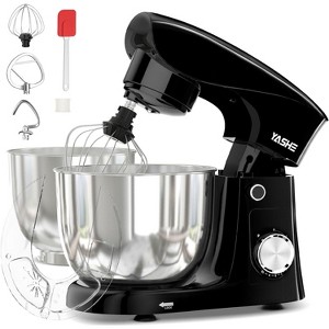 YASHE 1500W Stand Mixer, 4.5+5L Dual Bowl Tilt-Head Food Mixer with 10+P Speeds, Dough Hook, Beater & Whisk, Dishwasher-Safe for Baking - 1 of 4