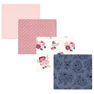 Luvable Friends Hudson Baby Flannel Receiving Blankets 4pk - 1 of 2