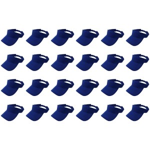 24 Pack Bulk Sun Visors Ideal for Events Teams or Promotions - 1 of 4