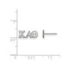 Black Bow Jewelry Sterling Silver Kappa Alpha Theta Greek Life Stud Earrings - 2 of 3