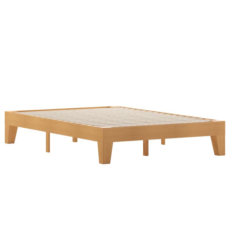 Merrick Lane Eduardo Platform Bed Frame, Solid Wood Platform Bed Frame With Slatted Support, No Box Spring Needed, 1 of 11