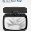 16 Gallon Metal Trash Can with Lid - Rustproof Step-On Kitchen Bin, Soft Close Lid, Liner Rim, Rear Handle , Perfect for Home Use - 4 of 4