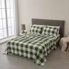 100% Turkish Cotton Classic Printed Flannel Sheet Set - Isla Jade - 2 of 4